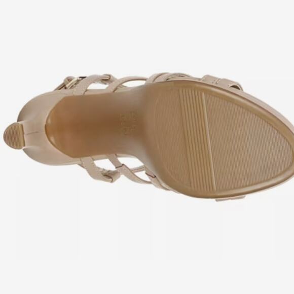 Naturalizer Baylor CremeBrulee/Nude Beige Strappy Heels. Size 9M. Worn Once - Picture 13 of 16